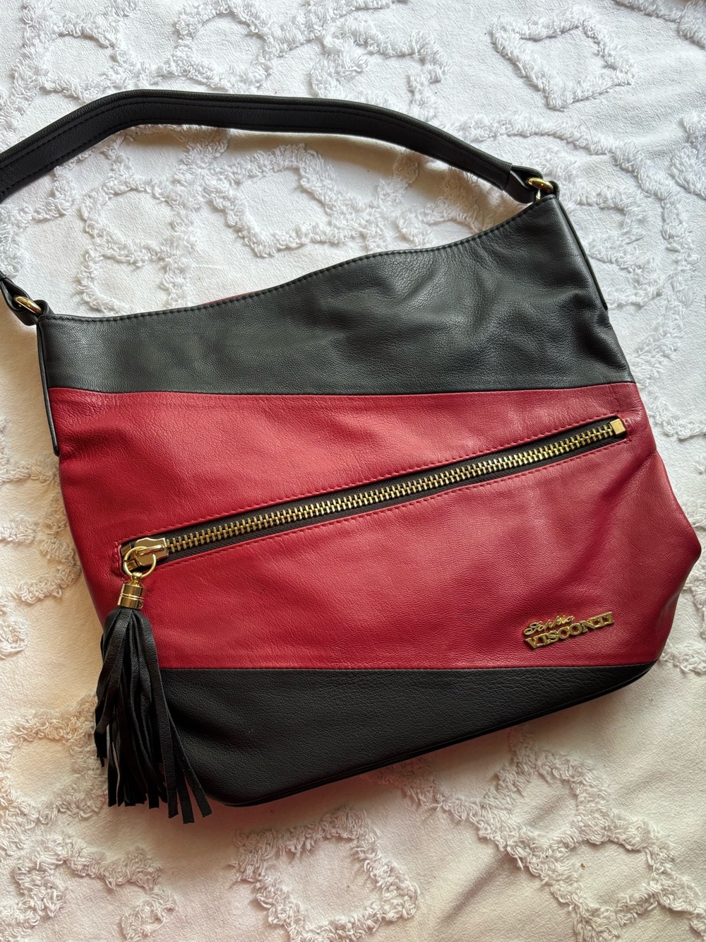 Sophia Visconti Italian leather shoulder bag